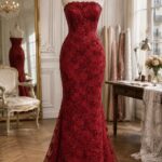 Luxury French floral embroidered lace with sequins, beads, and crystals on a sheer mesh base