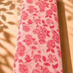 Vintage rose pattern in soft pink with an elegant floral design-Spanish Cotton (PC11)