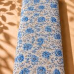 Timeless blue florals with delicate beige botanical accents (CR01)
