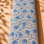 Timeless blue florals with delicate beige botanical accents (CR01)