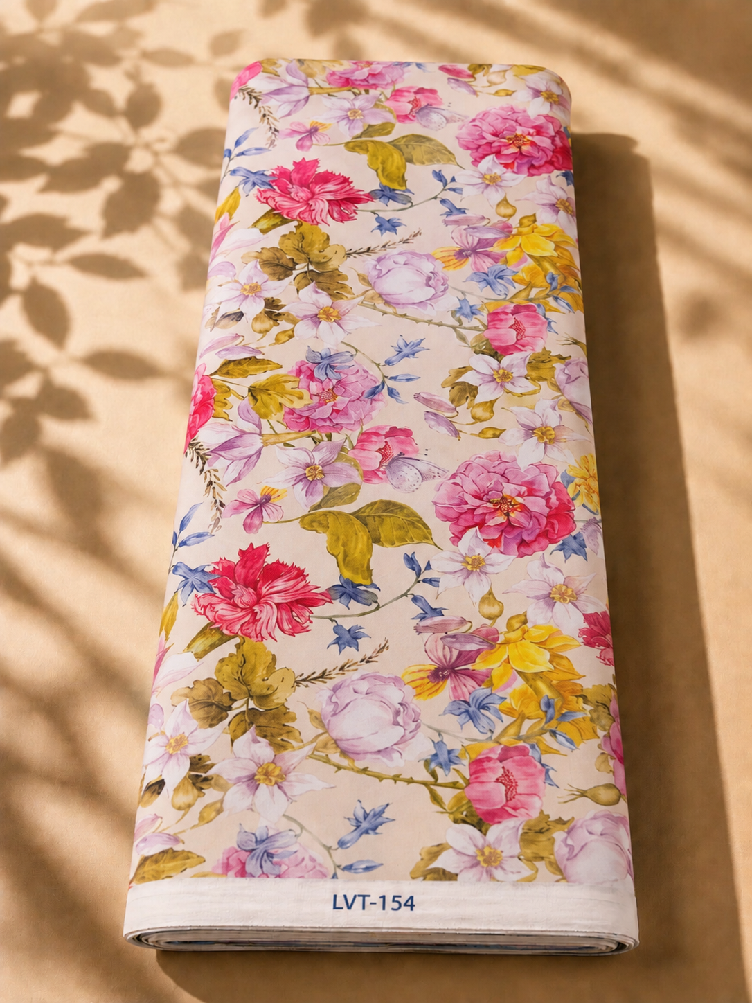 2026/08/1000057761-2.png Romantic garden-inspired floral design featuring lush pink and lavender blooms with golden foliage and delicate blue accents on a soft cream background - SWISS COTTON (PC01) - Image 1