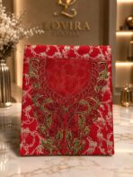 Ready-made embroidered fabric with luxurious floral embroidery and intricate detailing-(Spanich Cotton)
