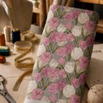 Pink and ivory tulips create a soft, timeless floral look.