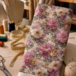 Romantic dusty pink and soft ivory blooms with muted sage-gray foliage and touches of mauve and warm beige.