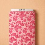 Elegant red rose vines over a soft blush-pink background, creating a graceful romantic look