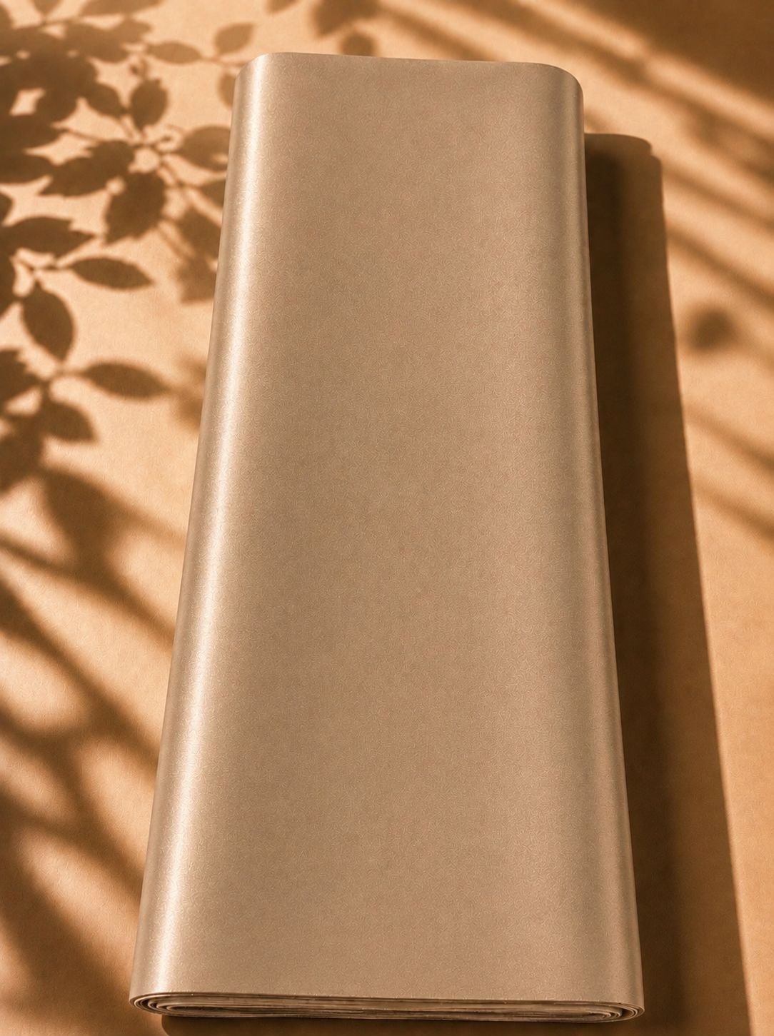 2026/09/1000063182-1.jpg Luxurious plain silk in a warm golden beige shade, offering a graceful drape and timeless elegance. - Image 1
