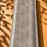 Luminous pearl-white jacquard silk with graceful floral detailing and fine vertical lines, creating a clean, sophisticated and timeless look - Jacquard Silk (JD08x2)