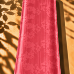 Luxurious silk with a refined floral pattern and subtle vertical detailing in a vibrant pink shade - Jacquard Silk (JD08x2)