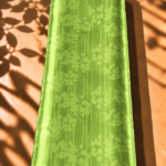 Lively blossoms blend beautifully with slender vertical accents in a fresh lime green shade - Jacquard Silk (JD08x2)