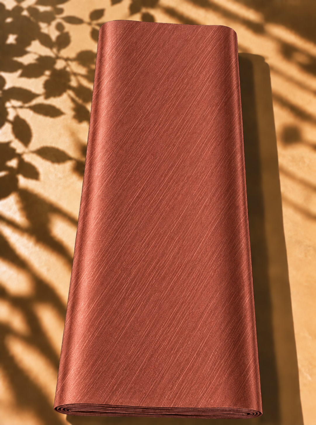 2026/09/1000066016-1.png Terracotta jacquard with a delicate diagonal texture and soft luminous finish - Jacquard Silk (JD10x2) - Image 1