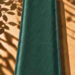 Deep emerald green jacquard with fine diagonal texture and a sophisticated satin sheen - Jacquard Silk (JD10x2)