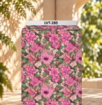 Rich floral design featuring layered pink and magenta blooms with soft blush accents and lush green foliage.