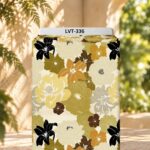 Elegant layered florals in black, ivory, olive, and golden tones on a soft cream background.