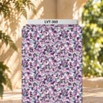Soft watercolor speckles in layered purple, lilac, blue, and grey tones