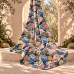Romantic garden florals in soft pink, blue, cream, and golden tones - Image 2