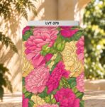 Lush oversized blooms in vibrant pink and soft cream with rich green foliage.
