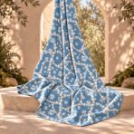 Elegant pearl chains and sparkling diamond motifs on a soft blue background. - Image 2