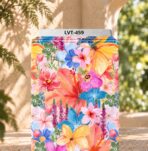 Distinctive printed fabric design with coordinated colors and elegant detailing.