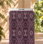 Distinctive printed fabric design with coordinated colors and elegant detailing.