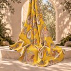 Distinctive printed fabric design with coordinated colors and elegant detailing. - Image 2