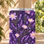 Distinctive printed fabric design with coordinated colors and elegant detailing.
