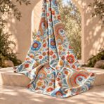 Distinctive printed fabric design with coordinated colors and elegant detailing. - Image 2