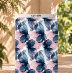 Distinctive printed fabric design with coordinated colors and elegant detailing.