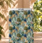 Distinctive printed fabric design with coordinated colors and elegant detailing.
