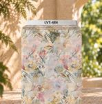 Distinctive printed fabric design with coordinated colors and elegant detailing.